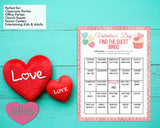 Find The Guest Bingo Ice Breaker Game -Classroom Office Valentines Day Party Game For Kids & Adults - Printable Or Virtual Instant Download