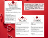 Galentines Day Dirty Minds Game -Fun Party Game - Ladies Night Out - Girls Night In - Dirty Minds Naughty Trivia Quiz - Instant Download