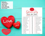 Galentines Day This Or That Game -Fun Party Game - Ladies Night Out - Girls Night In - Would You Rather Party Game - Instant Download