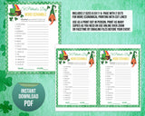 St Patricks Day Printable Word Scramble, St Paddys Office Classroom Activity, Irish Quiz, Kids & Adults Saint Pattys Party Word Game