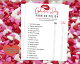 Galentines Day Porn Or Polish Game -Fun Party Game - Ladies Night Out - Girls Night In - Naughty Trivia Quiz - Instant Download
