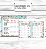 Cinco De Mayo Scattergories Printable Game for Kids Adults Teens Seniors