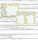 Easter Scattergories Party Word Game, Printable Or Virtual Easter Activity, Instant Download