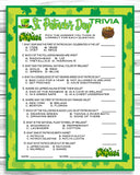 Saint Patricks Day Party Game, Instant Download St Patricks Trivia Game For Kids And Adults, Instant Download, Printable Or Virtual Game