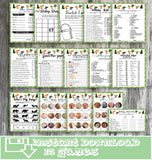 woodland printable or virtual baby shower games