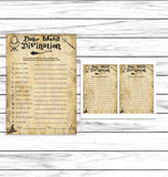 Harry Potter Inspired Baby Shower Game Bundle Set, Wizard Baby Shower Games, Printable Or Virtual, Instant Download