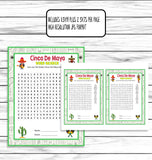 Cinco De Mayo Word Search Word Find Game for Kids Adults Teens Seniors