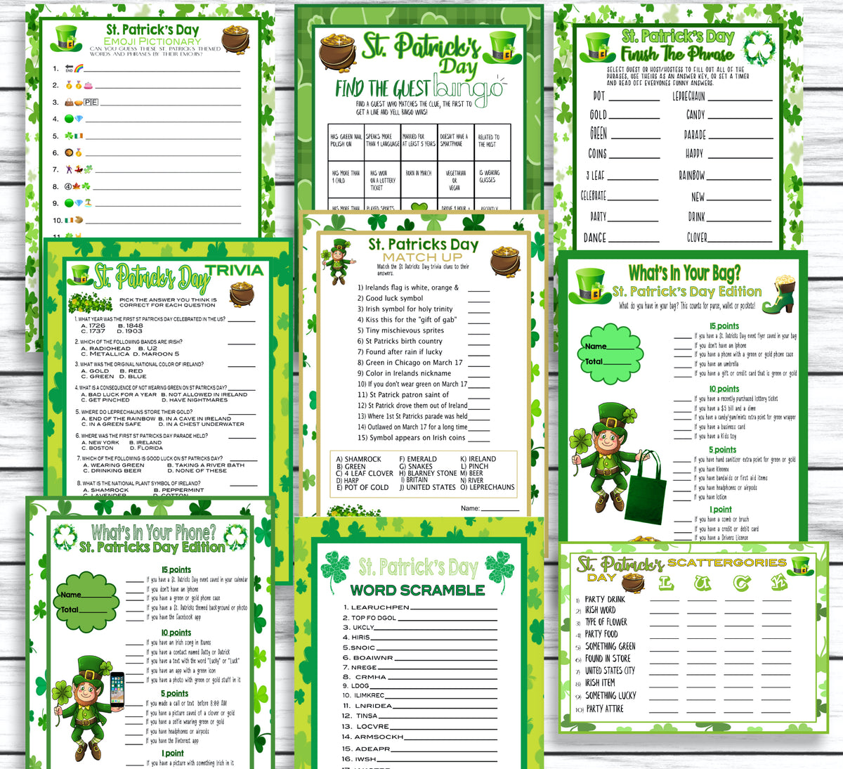 Saint Patricks Day Party Games – Enjoymyprintables