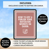 Editable Baby-Q Baby Shower Invitation with Trackable RSVP, BBQ Canva Template Digital Download, Red Gender Neutral Text Evite Barbeque Boy