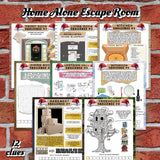  Printable Home All Alone Escape Room Game! Relive classic holiday movies as you race against the clock (or the Bandits!) to solve clever logic puzzles and "escape" before time runs out. This isn't just a game; it's an immersive experience! Each of the 12 unique and handcrafted puzzles is creatively themed around a different room in the iconic house