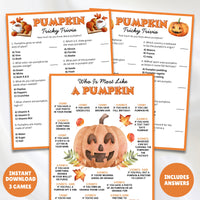 printable pumpkin trivia games with answers and are you like a pumpkin fun fall and autumn games for kids and adults