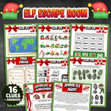 Unlock the magic of the North Pole with this Christmas Elf Escape Room! Perfect for adding excitement to any holiday gathering, this printable game challenges players to use their wits, solve logic puzzles, and "escape" before time runs out. Unlike standard trivia, this is a brain-teasing adventure. Players (or teams) must solve 16 unique logic puzzles.