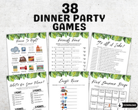 Printable Dinner Party Games | Dinner Games Bundle | Dinner Table Group Icebreaker Activities | Happy Hour Work Party Games Ideas