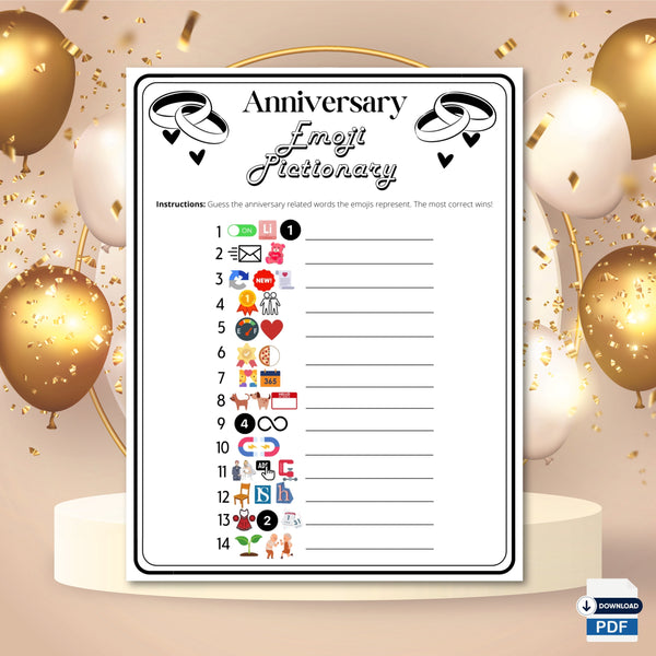emoji-pictionary-anniversary-party-game-10th-15th-20th-25th-50th-enjoymyprintables for Free Printable 50th Anniversary Games Emoji Pictionary Anniversary Party Game, 10th, 15th, 20th, 25th, 50th, – Enjoymyprintables for Free Printable 50th Anniversary Games