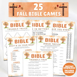 Welcome a season of fellowship with our comprehensive bundle of 25 printable Christian Fall-Themed Bible Games! This collection is thoughtfully designed to spark laughter, conversation, and a deeper connection with the Word, making it the perfect resource for any church or ministry event.