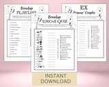Printable Divorce Party Games Bundle | Breakup Celebration Party Quizzes | Newly Single Ladies Night Idea | Separation Activity Divorced AF
