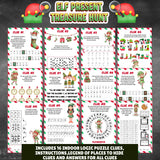 lf Christmas Scavenger Hunt Clues • 16 Printable Indoor Riddles • Holiday Gift Reveal Activity • Elf Treasure Hunt Game for Kids PDF