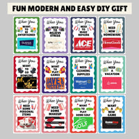 Editable Graduation College Gift Card Book Template | Customize DIY Printable Last Minute Grad Gift Card Holder | Edit Print Canva Template