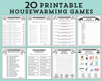 Printable Housewarming Party Games | New Home Game Bundle | Moving House Games | Housewarming Party Ideas | Housewarming Activities