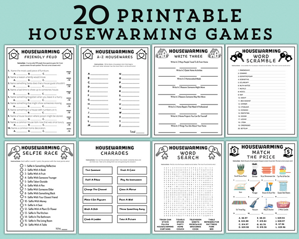 Printable Housewarming Party Games | New Home Game Bundle | Moving Hou – Enjoymyprintables printable-housewarming-party-games-new-home-game-bundle-moving-hou-enjoymyprintables