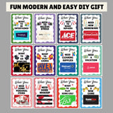 ditable Birthday Gift Card Book Template | Customize DIY Printable Last Minute Adult Bday Gift Card Holder | Edit And Print Canva Template