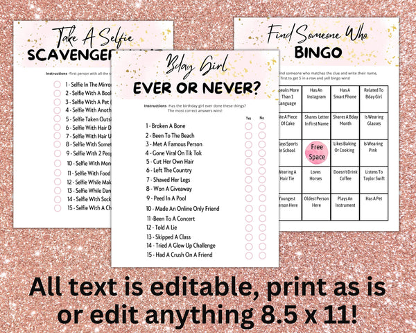 Teenage Girl Editable Birthday Games Template Bundle | Sweet 16 Pink T – Enjoymyprintables teenage-girl-editable-birthday-games-template-bundle-sweet-16-pink-t-enjoymyprintables
