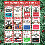 printable christmas gift card album holder pages canva template