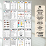 25 60th birthday party games and answers plus 4 party signs great as gifts or decor for those born in 1966 and turning 60 years old