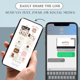 boots or bows country western gender reveal digital invitation website with rsvp included and premium registry and party location links editable canva template 
