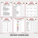 Editable Wine Tasting Party Games Bingo Scorecards & Tasting Guide | Printable Wine Themed Party Bundle | Winery Ideas