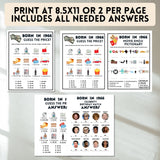 guess the price in 1966 and 1966 movie emoji pictionary party games for 60th birthday party