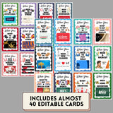 ditable Birthday Gift Card Book Template | Customize DIY Printable Last Minute Adult Bday Gift Card Holder | Edit And Print Canva Template
