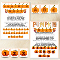 Pumpkin Fall Scavenger Hunt | Autumn Home Activity | Thanksgiving Game | Treasure Find Clue Kids Adults Seniors