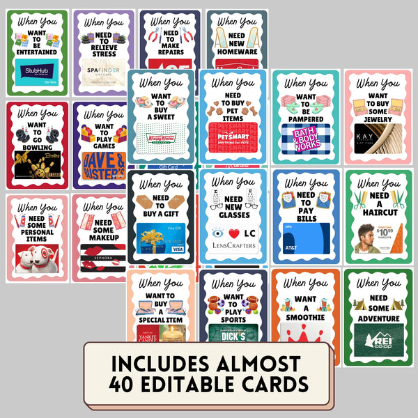 Editable Graduation College Gift Card Book Template