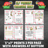 lf Christmas Scavenger Hunt Clues • 16 Printable Indoor Riddles • Holiday Gift Reveal Activity • Elf Treasure Hunt Game for Kids PDF