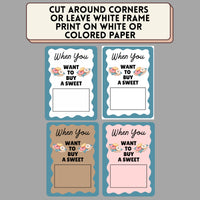 Editable Birthday Gift Card Book Template | Customize DIY Printable Last Minute Adult Bday Gift Card Holder | Edit And Print Canva Template