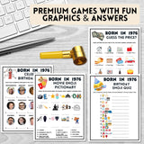 born in 1976 trivia games and answers for celebrating men or womens 50th birthday