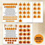 Pumpkin Fall Scavenger Hunt | Autumn Home Activity | Thanksgiving Game | Treasure Find Clue Kids Adults Seniors