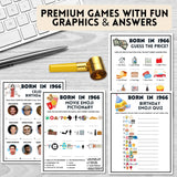 born in 1966 trivia games with answers 60th birthday party games and answers set