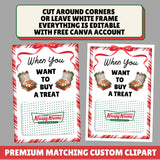 Editable Christmas Gift Card Book Printable | Customize Card Holder Pages | DIY Last Minute Holiday Gift Album | Edit Print Canva Template