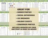 Printable Dinner Party Games | Dinner Games Bundle | Dinner Table Group Icebreaker Activities | Happy Hour Work Party Games Ideas