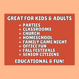 Mega Fall Printable Game Bundle | 67 Fun Autumn Games Trivia Activities | Fall Party Games Kids & Adults | Classroom Church Family Friendly
