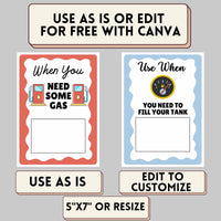 Editable Graduation College Gift Card Book Template | Customize DIY Printable Last Minute Grad Gift Card Holder | Edit Print Canva Template