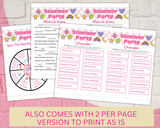 Printable Slumber Party Games | Sleepover Activity Bundle Editable Template | Charades | Tween Teens | Pink Birthday Idea
