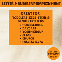 Pumpkin Fall Scavenger Hunt | Autumn Home Activity | Thanksgiving Game | Treasure Find Clue Kids Adults Seniors
