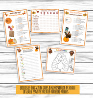 printable or virtual thanksgiving family party games