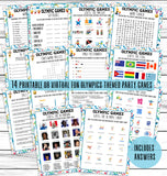 printable or virtual summer 2021 olympic party games
