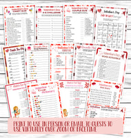 valentines day party games printable or virtual