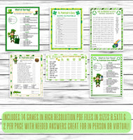 st paddys day printable or virtual games