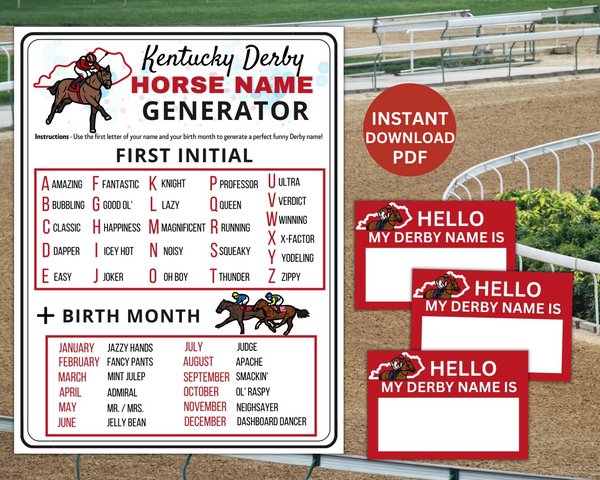 whats-your-kentucky-derby-horse-name-game-triple-crown-party-game-enjoymyprintables for Free Printable Kentucky Derby Games Whats Your Kentucky Derby Horse Name Game | Triple Crown Party Game | – Enjoymyprintables for Free Printable Kentucky Derby Games